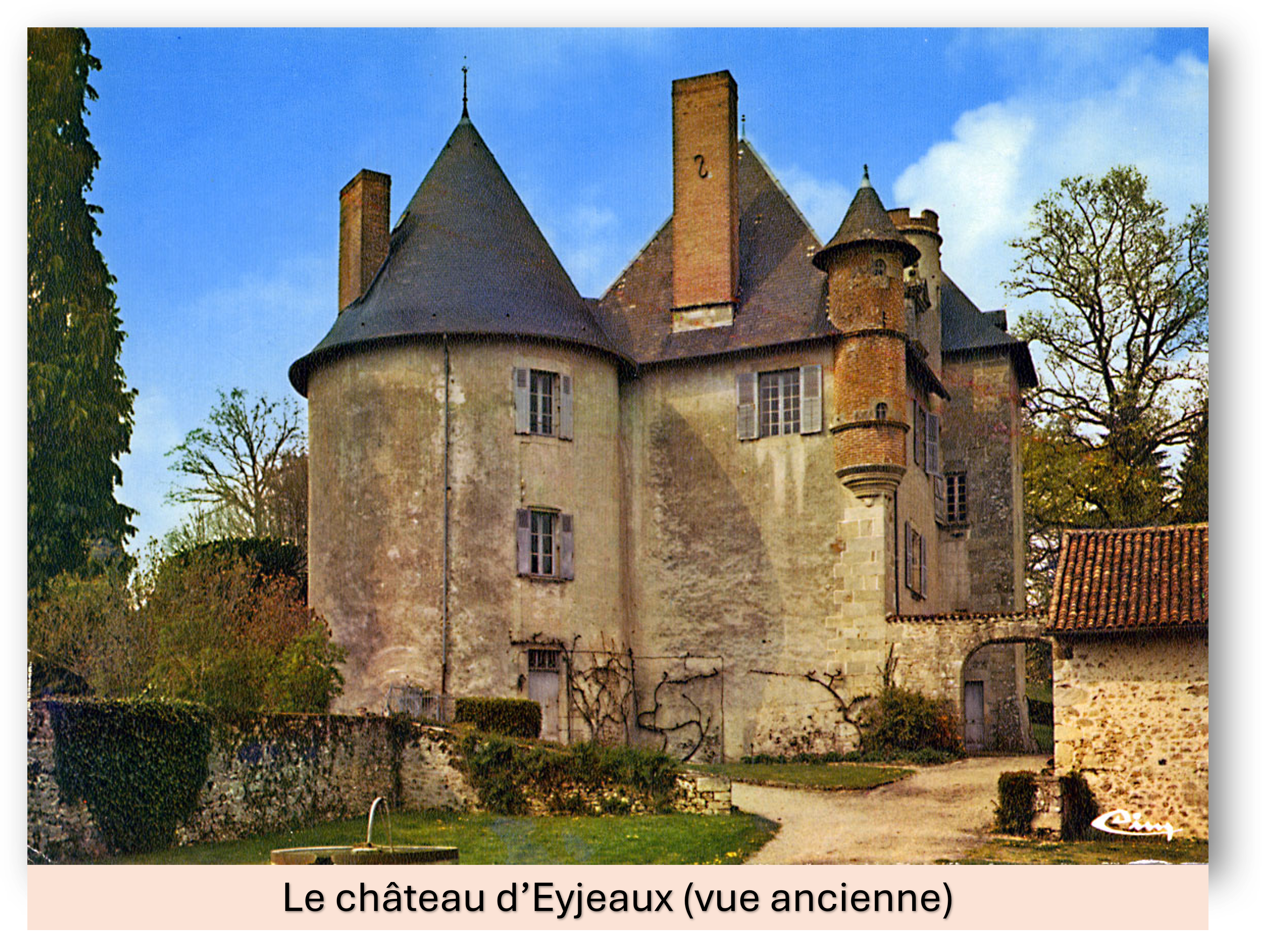 le chateau deyjeaux vue ancienne