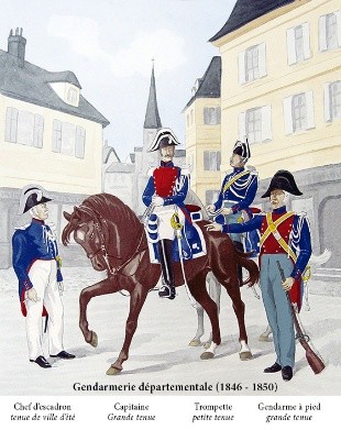 tenue de gendarme 1850